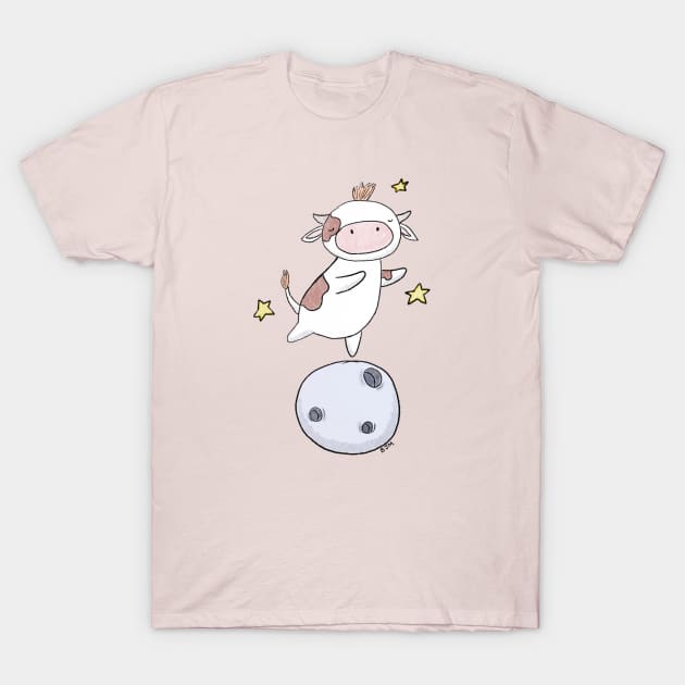 The Cow Jumped Over The Moon T-Shirt by Button Jar Monsters 